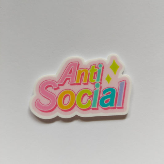 Anti social pin badge!