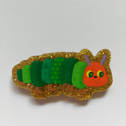 Wiggles the caterpillar pin badge!