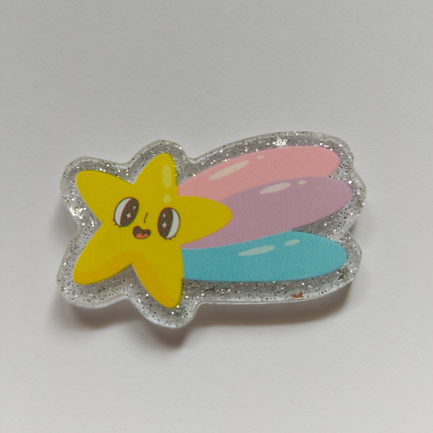 Sparkles the star bisexual pride pin badge!