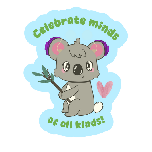 Kaii the Koala Sticker! ~ Hearing Loss