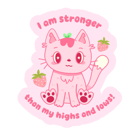 Cupcake the cat Sticker! ~ EUPD/BPD