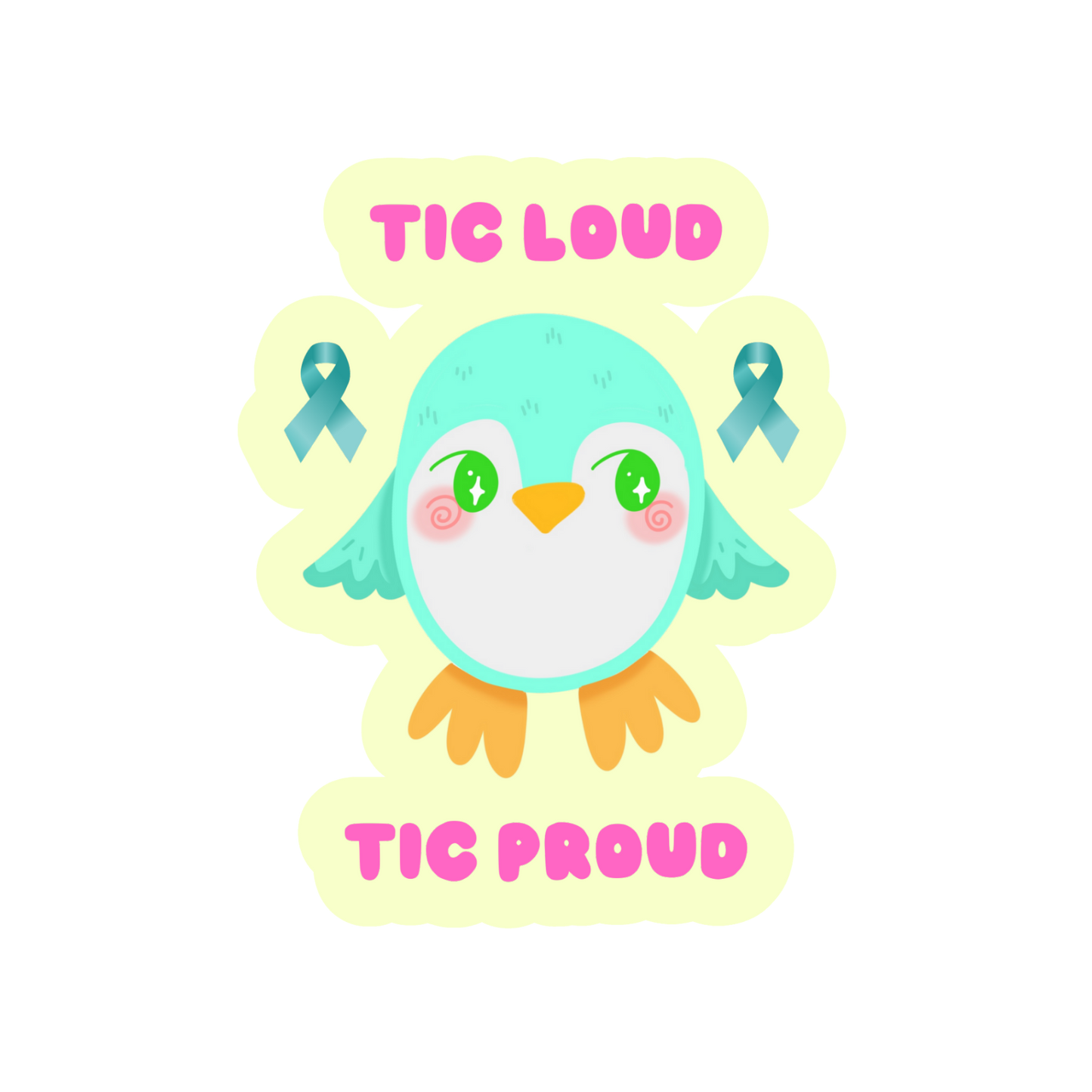 Patience the Penguin Sticker! ~ Tourettes