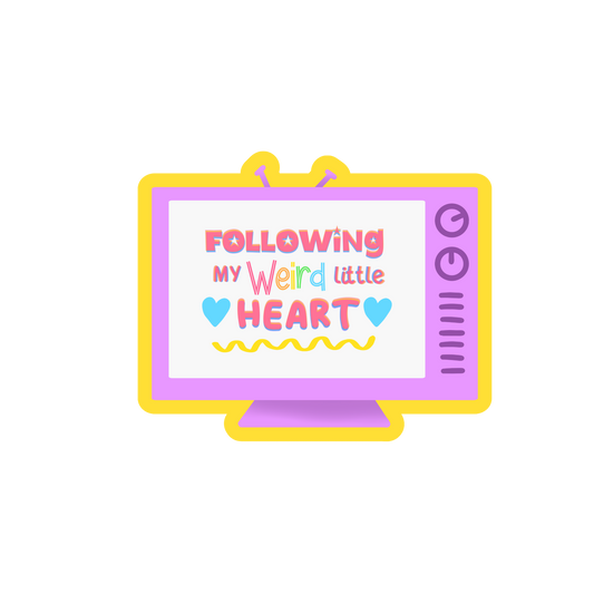 Following My Weird Little Heart Sticker! ~ Inner Child Healing